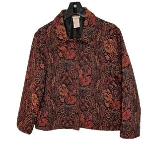 Vintage White Stag Tapestry Jacket Size L